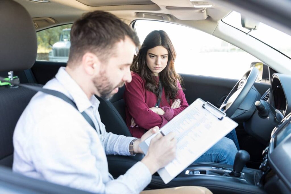 concept of teen not ready for driving test